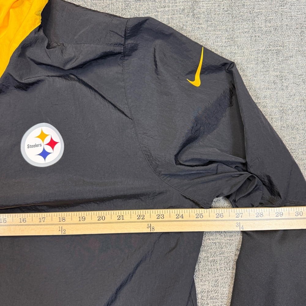 Nike Pittsburgh Steelers On-Field Quarter Zip Windbreaker Mens XXL Black NFL - Picture 10 of 12